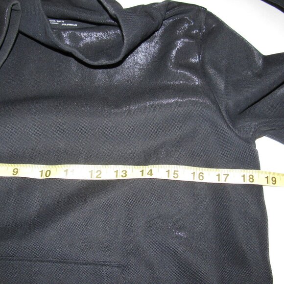 Under Armour Metallic Black Long Sleeve Turtle Neck Mens XS Loose  Cold gear - Picture 5 of 7